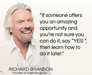Say yes now and learn it later